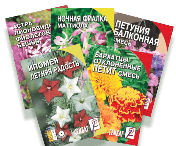 Пакетированные семена цветов Пакетированные семена цветов